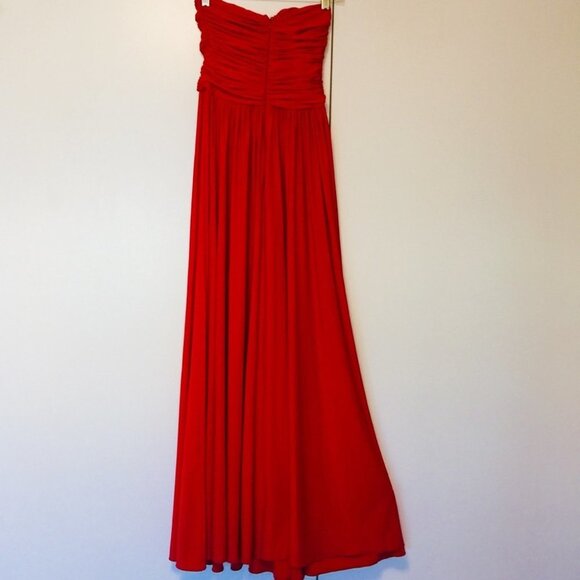 AnaMaria Couture Red Long Dress Small - Picture 3 of 5